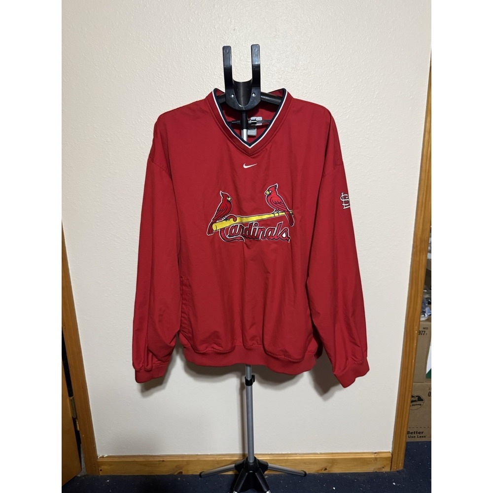 Nike Team St. Louis Cardinals Pullover Jacket Mens XXL MLB Genuine Merchandise